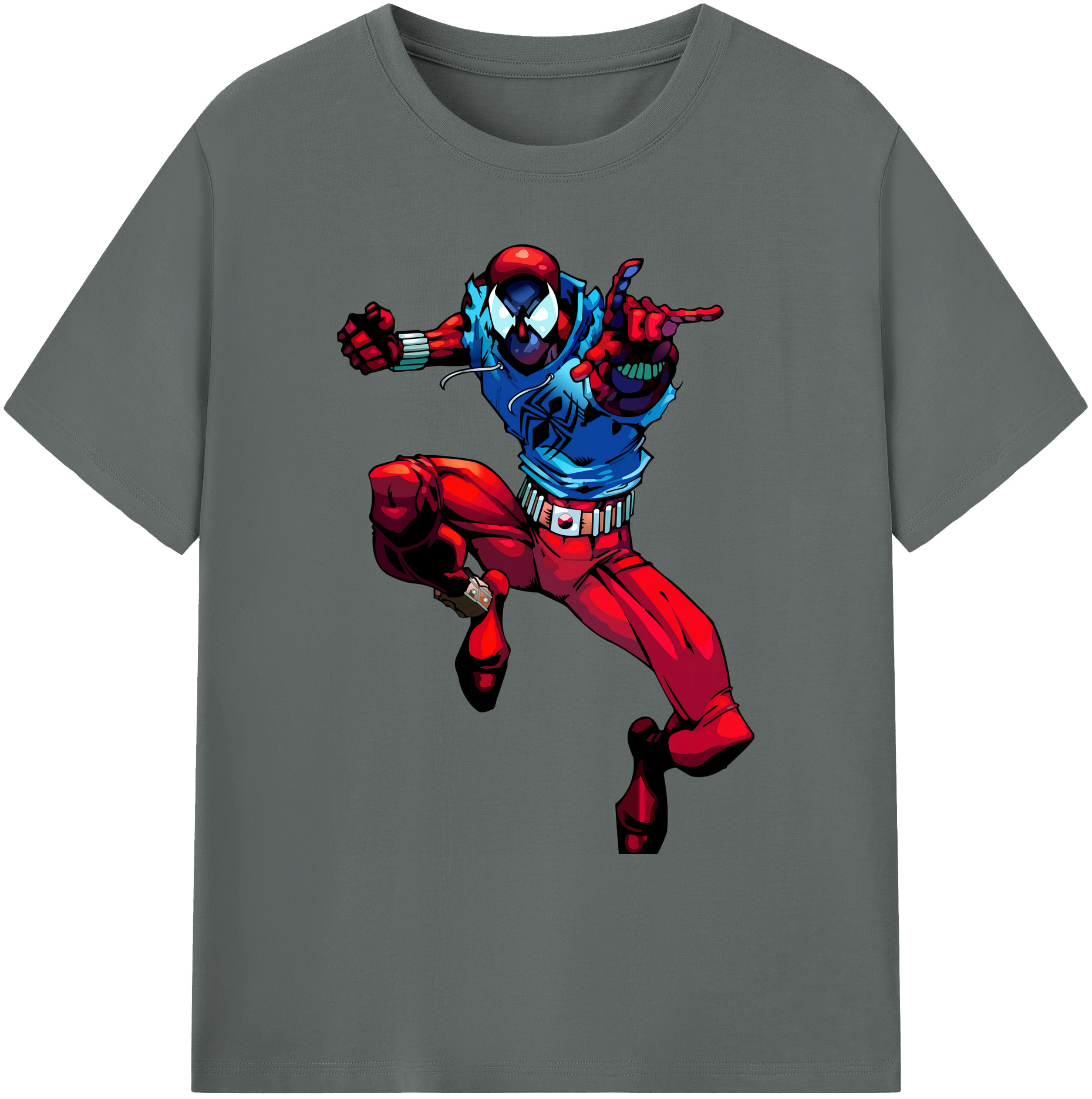 （画像用） Spider Man スパイダーマン 綿100％ メンズ半袖Tシャツ｜肌触りやわらか＆通気性